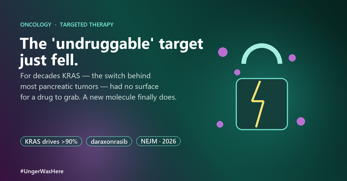 A once-undruggable KRAS target falls: daraxonrasib nearly doubles pancreatic cancer survival
