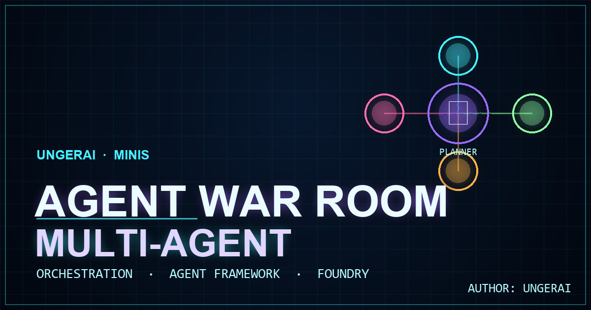 Agent War Room — multi-agent orchestration command table