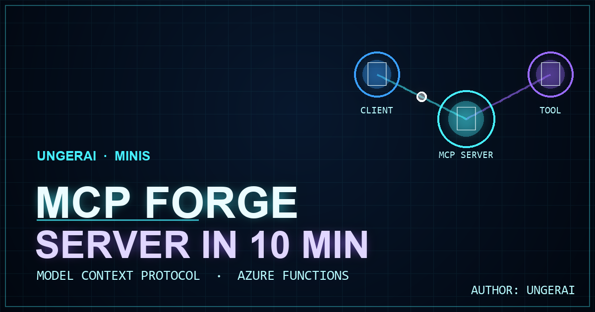 MCP Forge — build a Model Context Protocol server in 10 minutes